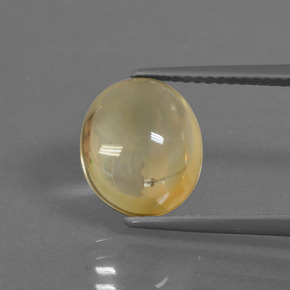Citrino oro natural de 3,42 ct, corte óvalo, transparente