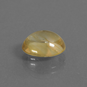 Citrino oro natural de 3,42 ct, corte óvalo, transparente