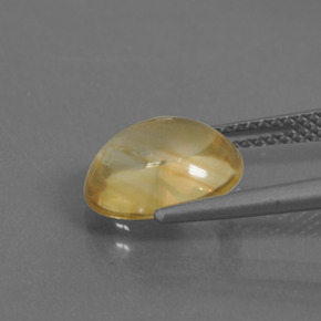 Citrino oro natural de 3,42 ct, corte óvalo, transparente