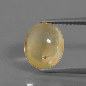 Citrino amarillo natural de 3,25 ct, corte óvalo, transparente