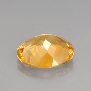 Citrino amarillo natural de 3,85 ct, corte óvalo, VVS