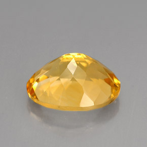 Citrino amarillo natural de 4,18 ct, corte óvalo, VVS