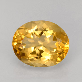 Citrino naranja natural de 3,31 ct, corte óvalo, VVS-VS