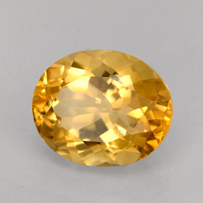 Citrino naranja natural de 3,31 ct, corte óvalo, VVS-VS