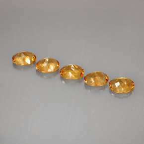 Gemas de citrino amarillo natural de  ct, corte óvalo, VVS-VS