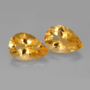 Gemas de Citrino Dorado amarillo natural de  ct, En forma de pera, VVS