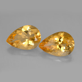 Gemas de Citrino Dorado amarillo natural de  ct, En forma de pera, VVS