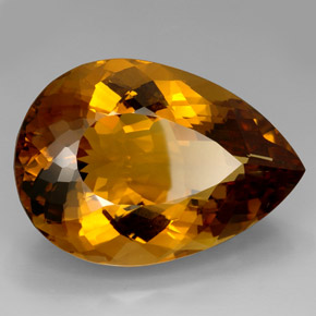 Citrino marrón natural de 361,70 ct, en forma de pera, IF