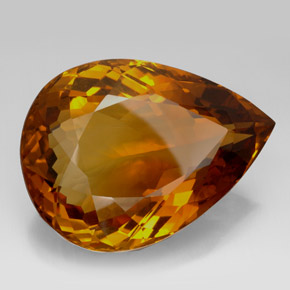 Citrino marrón natural de 205,85 ct, en forma de pera, IF