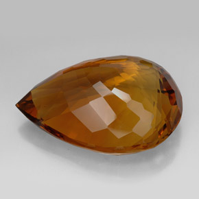 Citrino marrón natural de 205,85 ct, en forma de pera, IF