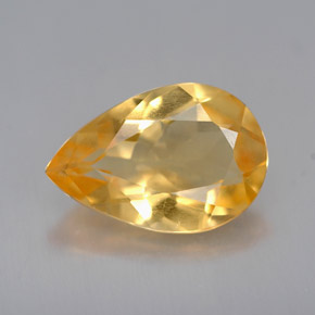 Citrino oro natural de 2,26 ct, en forma de pera, VVS