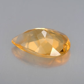 Citrino oro natural de 2,26 ct, en forma de pera, VVS