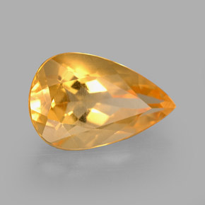 Citrino Dorado amarillo natural de 2.41 ct, En forma de pera, VVS