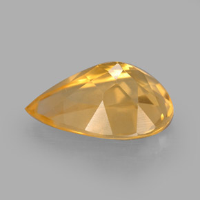 Citrino Dorado amarillo natural de 2.41 ct, En forma de pera, VVS