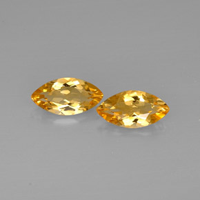 Gemas de citrino amarillo natural de  ct, marquesa, VVS-VS