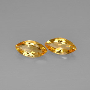 Gemas de citrino amarillo natural de  ct, marquesa, VVS-VS