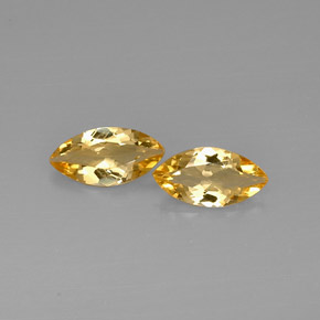 Gemas de citrino amarillo natural de  ct, marquesa, VVS