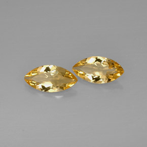 Gemas de citrino amarillo natural de  ct, marquesa, VVS