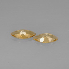Gemas de citrino amarillo natural de  ct, marquesa, VVS