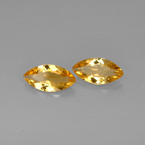 Gemas de citrino amarillo natural de  ct, marquesa, VVS