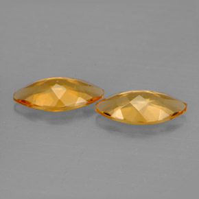 Gemas de citrino amarillo natural de  ct, marquesa, VVS