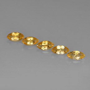 Gemas de citrino amarillo natural de  ct, marquesa, VVS-VS