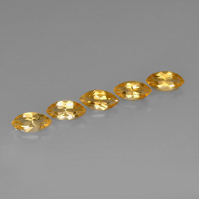 Gemas de citrino amarillo natural de  ct, marquesa, VVS-VS