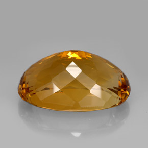 Citrino marrón natural de 195,95 ct, corte óvalo, IF