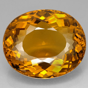 Citrino Coñac natural de 156.40 ct, Corte Óvalo, IF