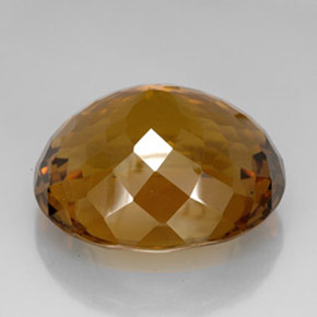 Citrino marrón natural de 134,85 ct, corte óvalo, IF