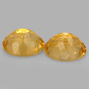 Gemas de citrino amarillo natural de  ct, corte óvalo, VVS