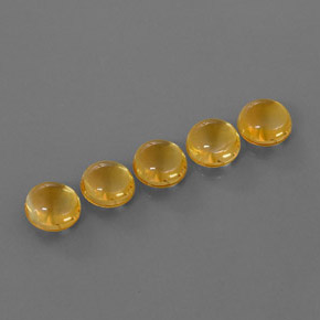 Gemas de citrino oro natural de  ct, corte redondo, transparente