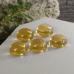 Gemas de citrino oro natural de  ct, corte redondo, transparente
