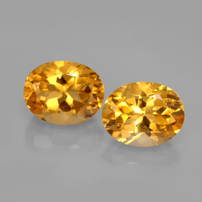 Gemas de citrino amarillo natural de  ct, corte óvalo, VVS-VS