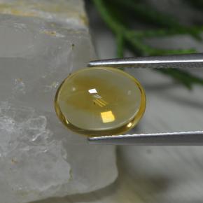 Citrino amarillo natural de 2,63 ct, corte óvalo, transparente