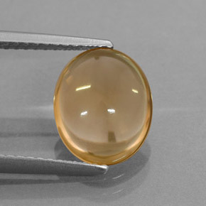 Citrino amarillo natural de 2,44 ct, corte óvalo, transparente