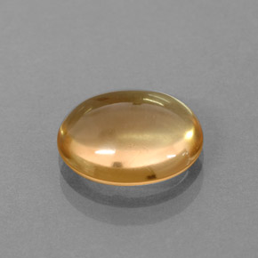 Citrino amarillo natural de 2,44 ct, corte óvalo, transparente