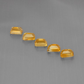 Gemas de citrino oro natural de  ct, corte esmeralda, VVS-VS