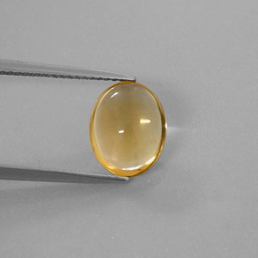 Citrino oro natural de 2,43 ct, corte óvalo, transparente