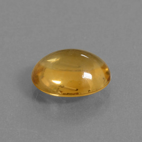 Citrino amarillo natural de 2,70 ct, corte óvalo, transparente