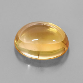 Citrino amarillo natural de 3,51 ct, corte óvalo, transparente