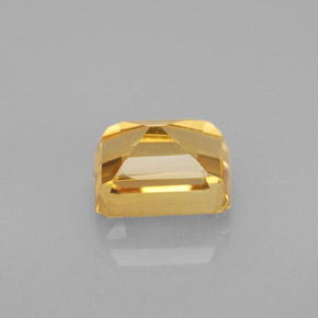 Citrino oro natural de 1,91 ct, corte esmeralda, VVS-VS