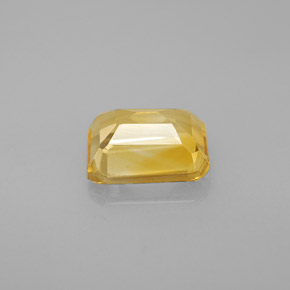 Citrino amarillo natural de 1,99 ct, corte esmeralda, VVS-VS