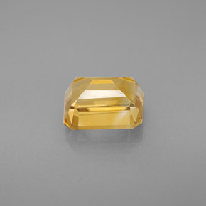 Citrino amarillo natural de 1,75 ct, corte esmeralda, VVS-VS