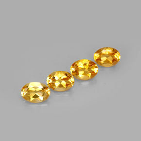 Gemas de Citrino Dorado amarillo natural de  ct, Corte Óvalo, VVS-VS