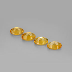 Gemas de Citrino Dorado amarillo natural de  ct, Corte Óvalo, VVS-VS