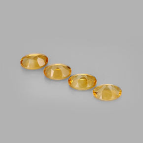 Gemas de citrino amarillo natural de  ct, corte óvalo, VVS-VS