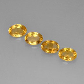 Gemas de Citrino Dorado amarillo natural de  ct, Corte Óvalo, VVS-VS