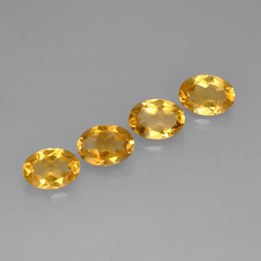 Gemas de Citrino Dorado amarillo natural de  ct, Corte Óvalo, VVS-VS