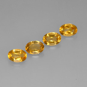 Gemas de citrino amarillo natural de  ct, corte óvalo, VVS-VS
